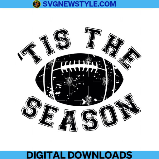 Tis the Season Football Svg