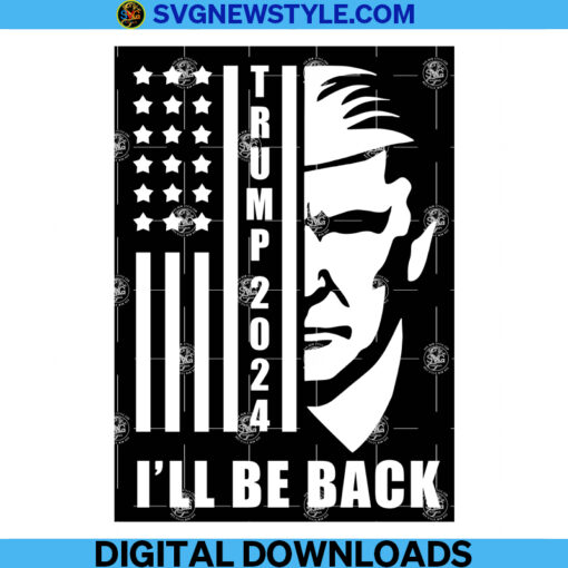 I will be back Donald Trump Svg