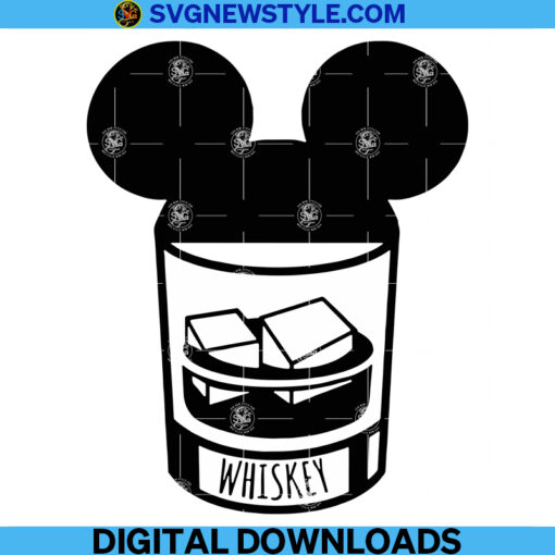 Whiskey Mickey Mens Svg