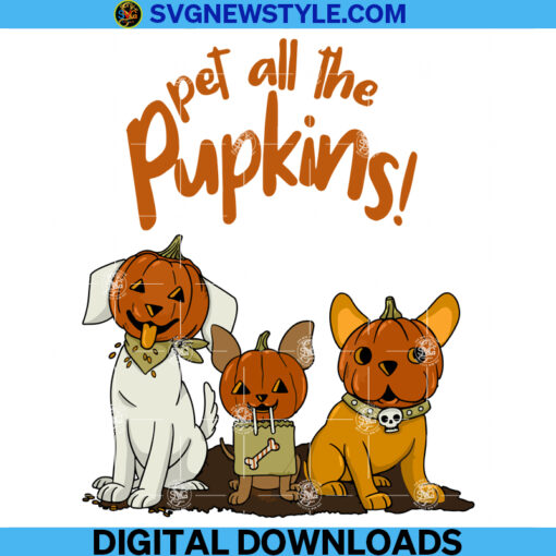 Pet all the pupkins dogs Png