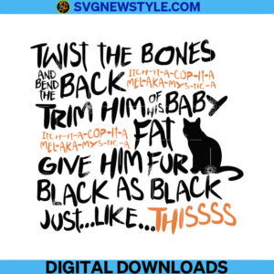 Twist The Bones Halloween Svg