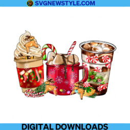 Christmas Coffee Cups Png