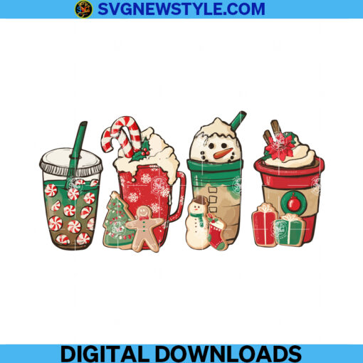 Christmas Coffee Png Sublimation