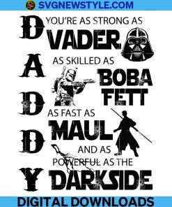 Daddy Darkside Sith Lord Star Jedi Svg