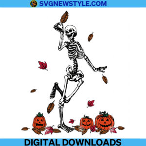 Fall Leaves Spooky Season Svg