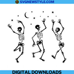 Dancing Skeleton Svg