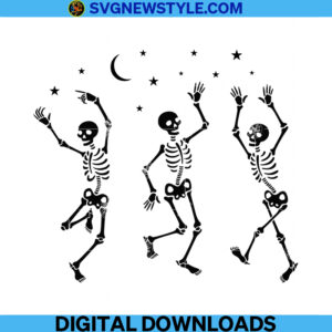 Dancing Skeleton Svg