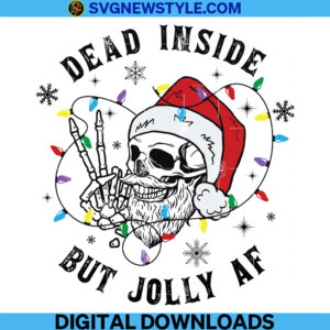 Winter Skull Santa Svg, Christmas Skull Svg, Png, Dxf, Eps, Svg Files For Cricut