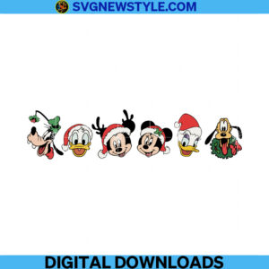 Mickey and Friends Christmas Svg Files