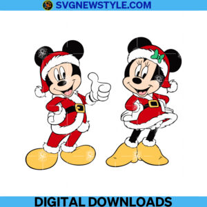 Mickey christmas svg Designs
