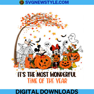 It's The Most Wonderful Time Of The Year Png, Sublimation Designs