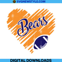 Bears Football Svg, Png, Dxf, Eps, Cut File