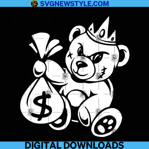 Gangster Bear Svg