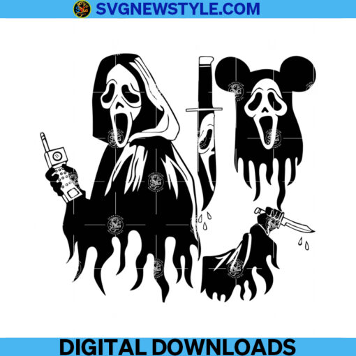 Ghostface Horror Movie Svg