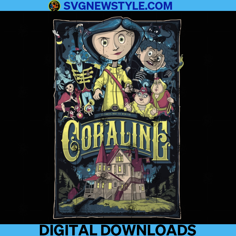 Halloween Party Png, Coraline Png, Cartoon Png, Digital File Download 4 Halloween Party 129