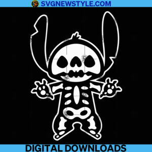 Happy Halloween Skeleton Svg