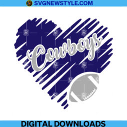 Cowboys Heart Dallas Svg
