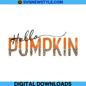 Hello Pumpkin Png, Thanksgiving Png, Digital File Download