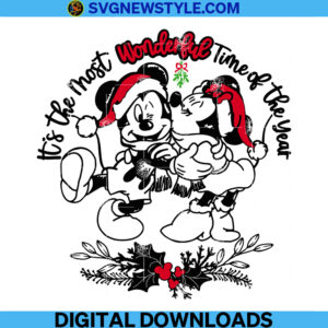 It's The Most Wonderful Time Mickey and Minnie Svg