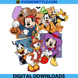 Mouse And Friends Halloween Png