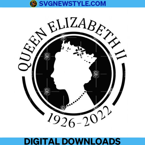 Queen Elizabeth Retro 90s Svg