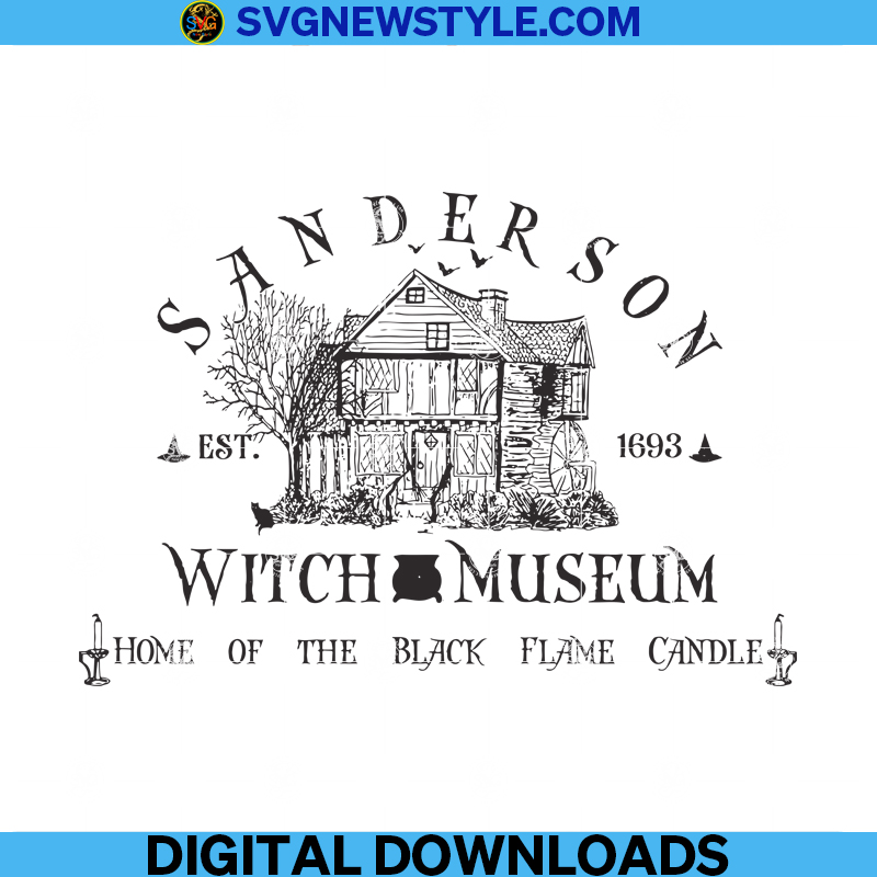 Sanderson Witch Museum Svg Png, Dxf, Eps, Cricut File Silhouette Art