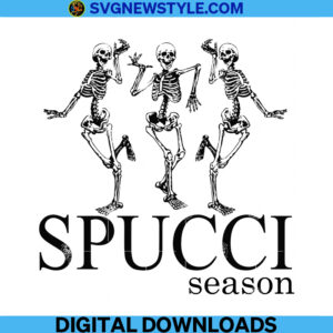 Spucci Season Dancing Skeletons Svg, Png, Dxf, Eps, Cricut File