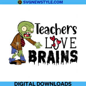 Teachers Love Brains Svg Png
