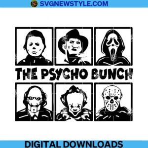 The Psycho Bunch Svg
