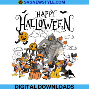Vintage Disney Castle Halloween Png