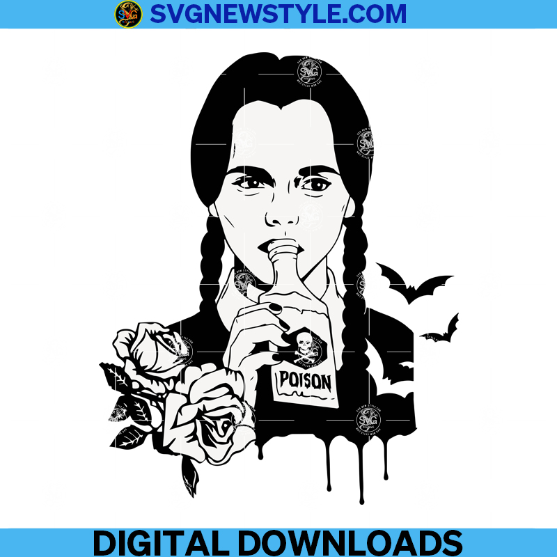 Wednesday Addams Svg, Addams Family Svg, Instant Download