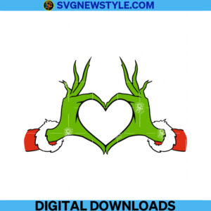 Whoville Heart Hands Svg, Png, Dxf, Eps, Clipart Cut File