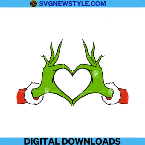 Whoville Heart Hands Svg