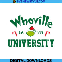 The Grinch Face WHOVILLE University Svg