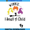 Winnie I Smell a Child Halloween Svg