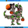 Witch Skeleton Riding Dinosaur Scary Pumpkin Png