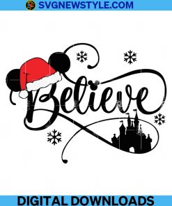 Believe in Magic svg, Minnie mouse svg, Png, Dxf, Eps, Cricut File