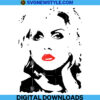 Blondie Debbie Harry Poster Red Lips Svg