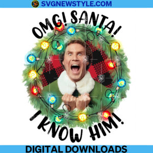 Buddy the Elf OMG Santa I know him Png