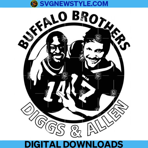 Buffalo Brothers Diggs and Allen Svg