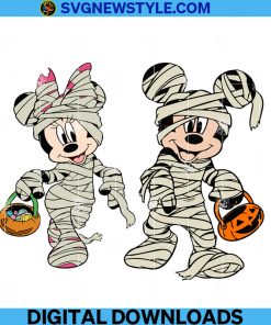 Bundle Halloween Mickey and Minnie Svg
