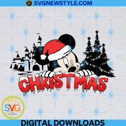 Mickey Christmas Character Svg