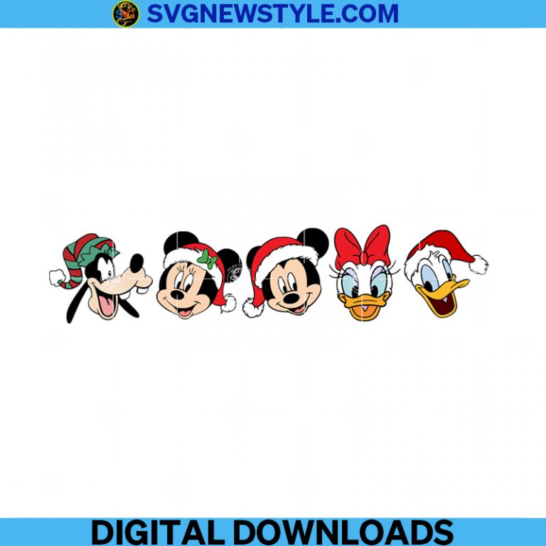 Mouse and Friends Christmas Png, Best Day Ever Png, Christmas Squad Png