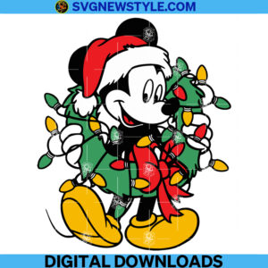 Mickey Christmas Squad Svg File, Png, Dxf, Eps, Instant Digital download