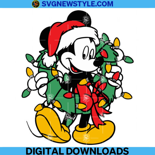 Mickey Christmas Squad Svg File