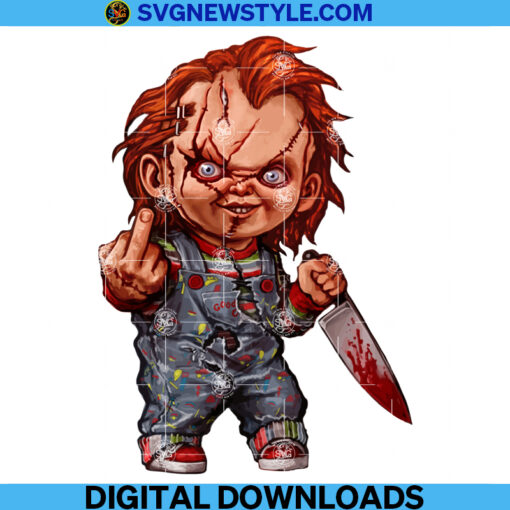 Chucky with Knife Horror Movie Killers Png