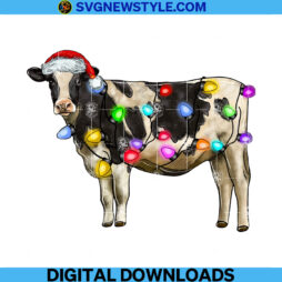 Cute Cow Christmas Png