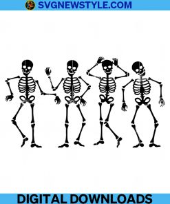 Dancing Skeleton Svg File, Skull Svg, Png, Dxf, Eps, Cut File Svg