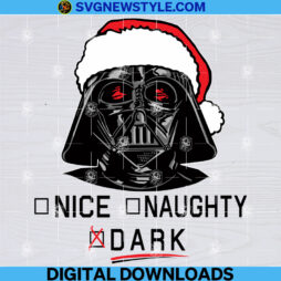 Dark Christmas Checklist Svg