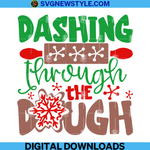 Dashing through the dough Svg